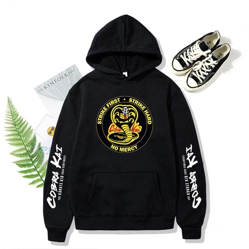 Cobra Kai Hoodies Men and Women Sweatshirts Harajuku Pullovers Unisex Print Sportswear Hip Hop