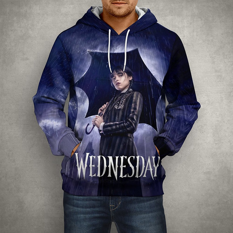 Wendsday Addams Wednesday Hoodies Men Women Hooded Sweatshirts Clothes Fashion Harajuku